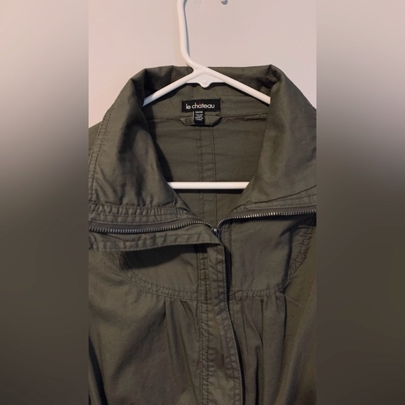 Green cotton cargo jacket - Picture 5 of 7